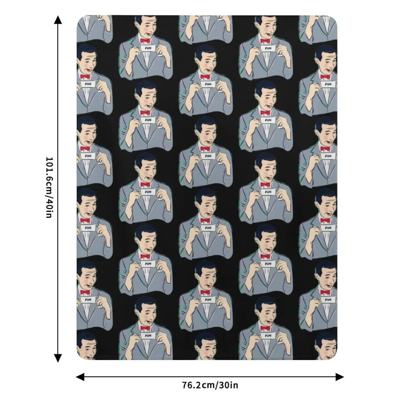 Peewee Herman Throw Blanket Soft Plaid Cute Decorative Beds Blanket