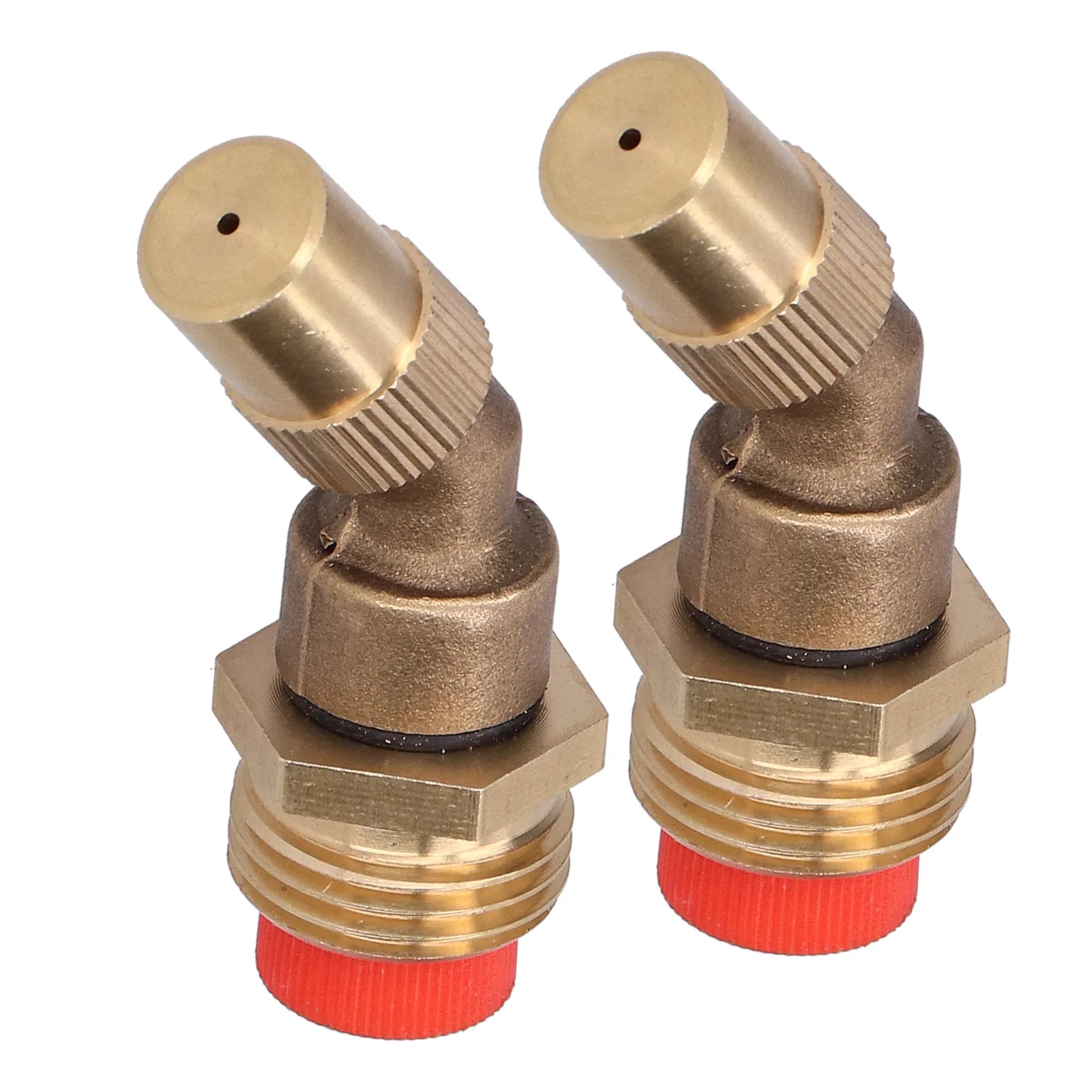 2Pcs Spray Nozzle with Filter G1/2 Male Thread Adjustable Atomizing Elbow Sprayer Irrigation Nozzle for Courtyards Gardens