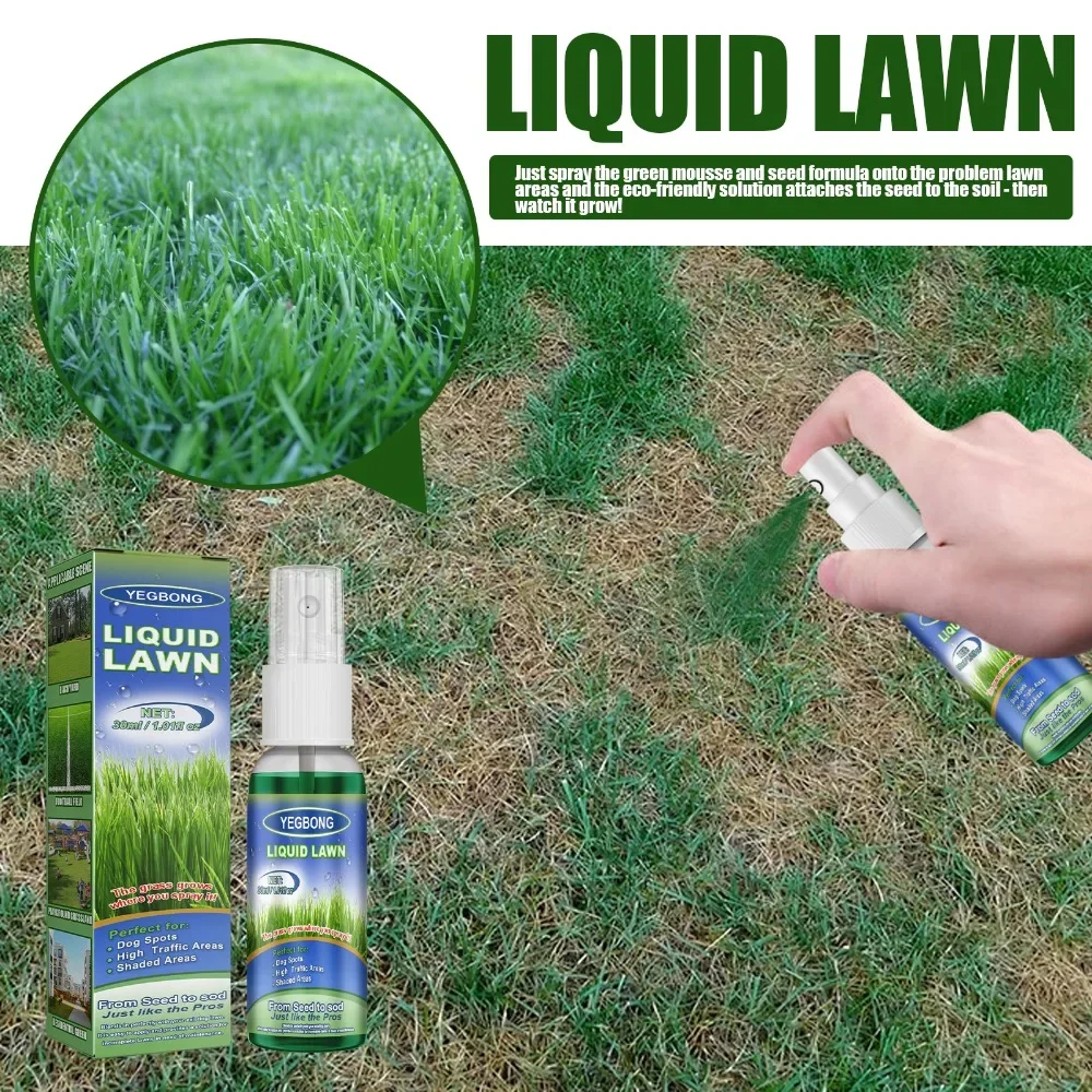 Green lawn spray backyard outdoor playground football field lawn growth concentrated nutrient solution spray