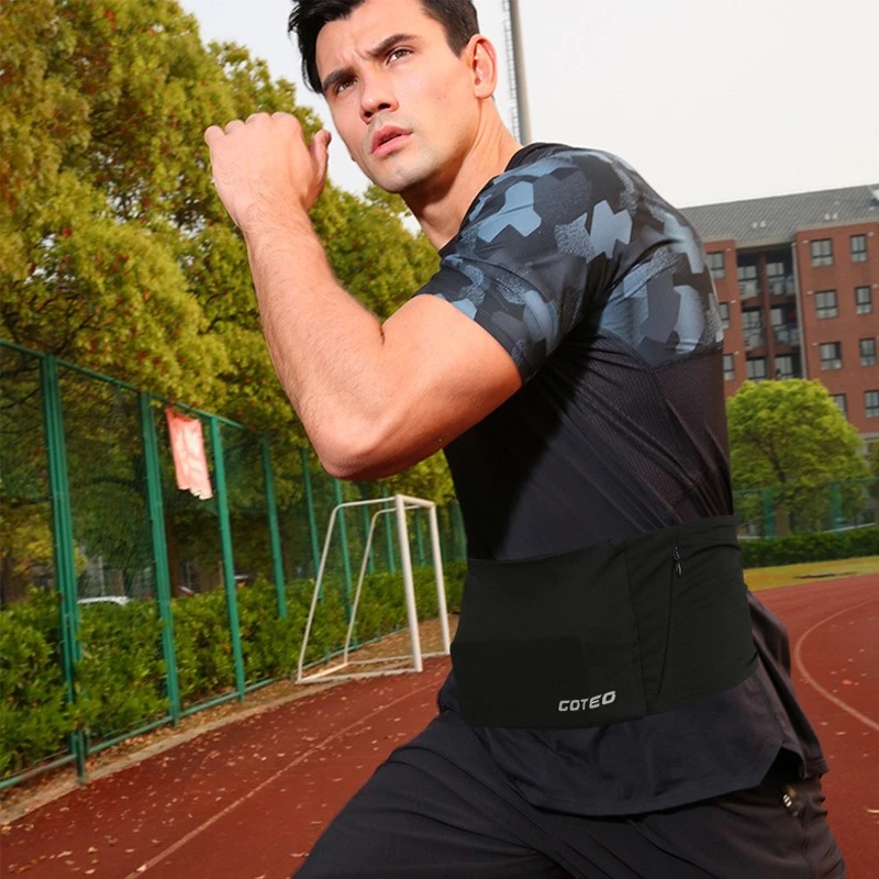 حقيبة خصر رياضية ذات سعة كبيرة، حقيبة بطن خارجية، حقيبة خصر صغيرة للجري والهاتف للرجال والنساء، حزمة اللياقة البدنية #3