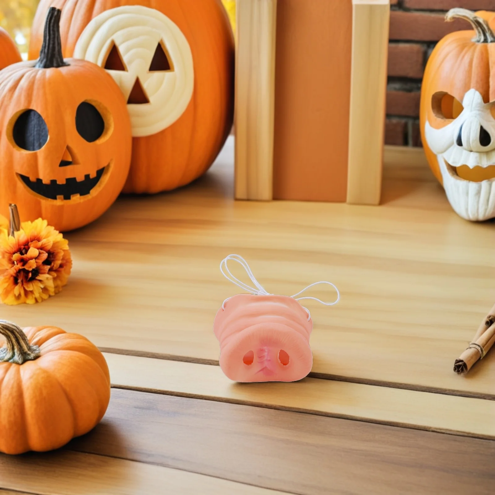 จมูกหมูจำลองน่ารักสำหรับงานปาร์ตี้ฮาโลวีน คอสเพลย์ละครสัตว์ แต่งตัวตลก อุปกรณ์ประกอบฉากสัตว์ทำจากยางลาเท็กซ์