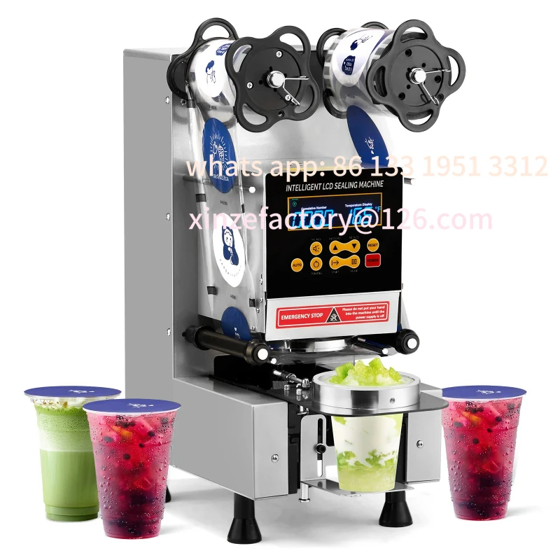 

Customizable Electric Cup Sealing Machine with LCD Intelligent Display for Bubble Milk Tea Coffee, 500-650 Cups/H, 88/89/90/95 m