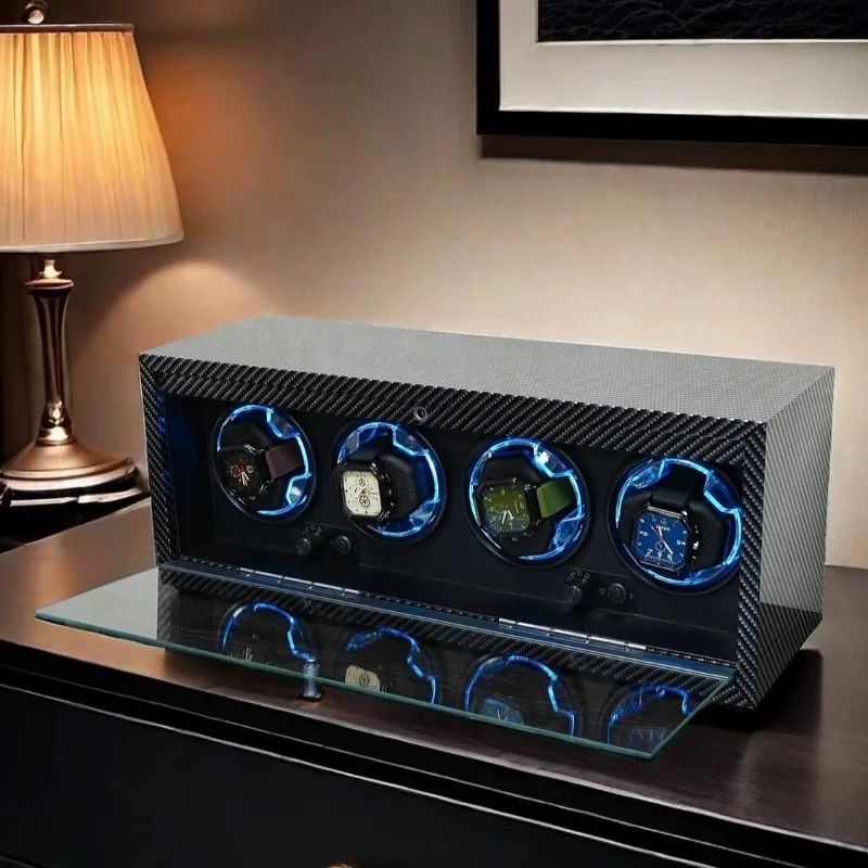 2/4 Slot Automatic Watch Winder Luxury Wrist Watches Winders Men Timepiece Winding Box Women Mechanical Watch Winder Organizer