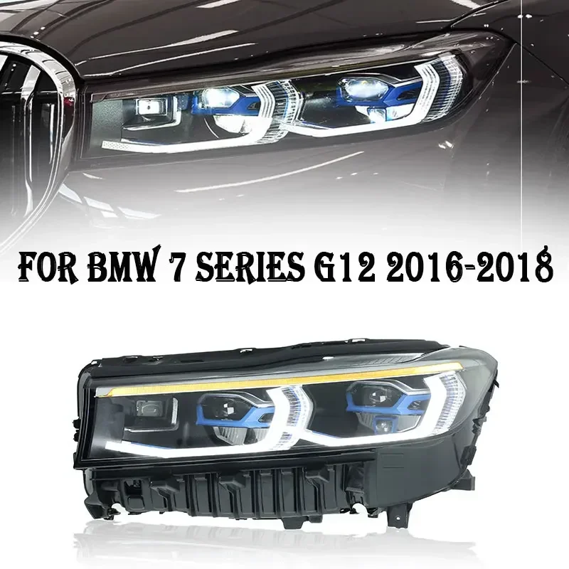 

2pc LED Headlights For BMW G12 LED Headlight 2016-2019 Headlights G11 G12 7 Series DRL Turn Signal High Beam Angel Eye Projector