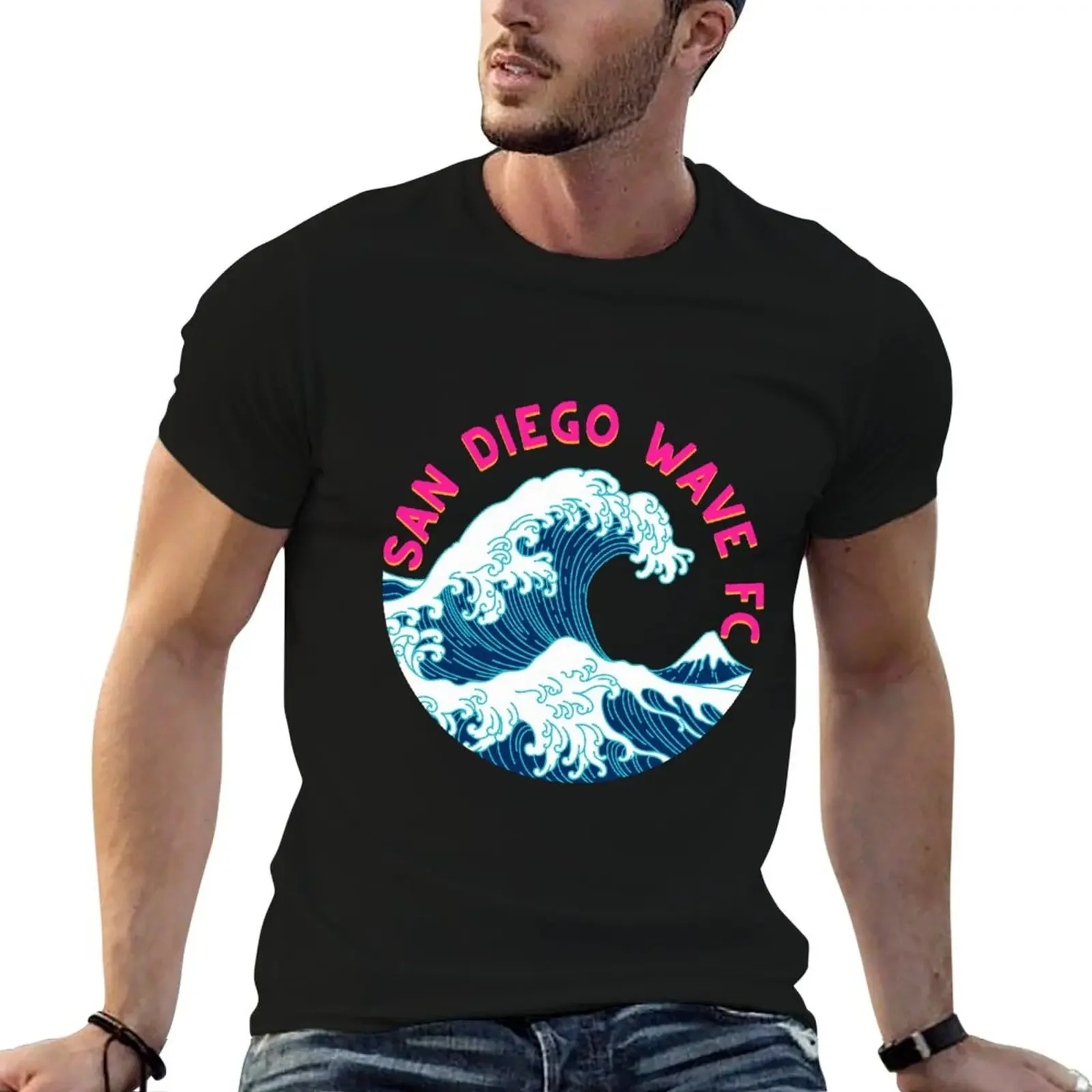 Wave FC T-Shirt graphics oversized graphic tee Blouse mens t shirts