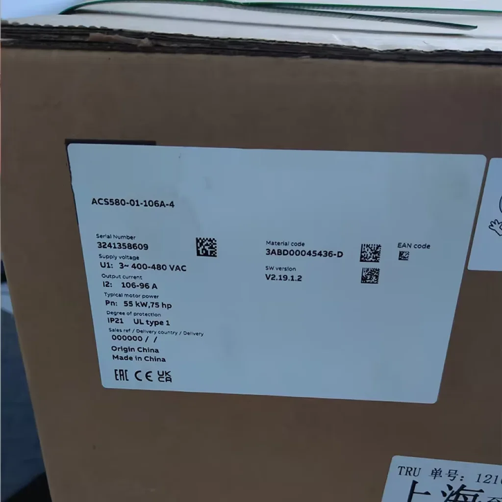 

Brand new and original ACS580-01-106A-4 ACS510-01-031A-4