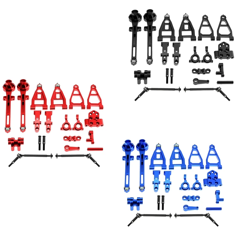 Metal Modification Accessory Kit Suspension Arms Steering Knuckle Set For Tamiya BBX BB01 Tamiya BB-01