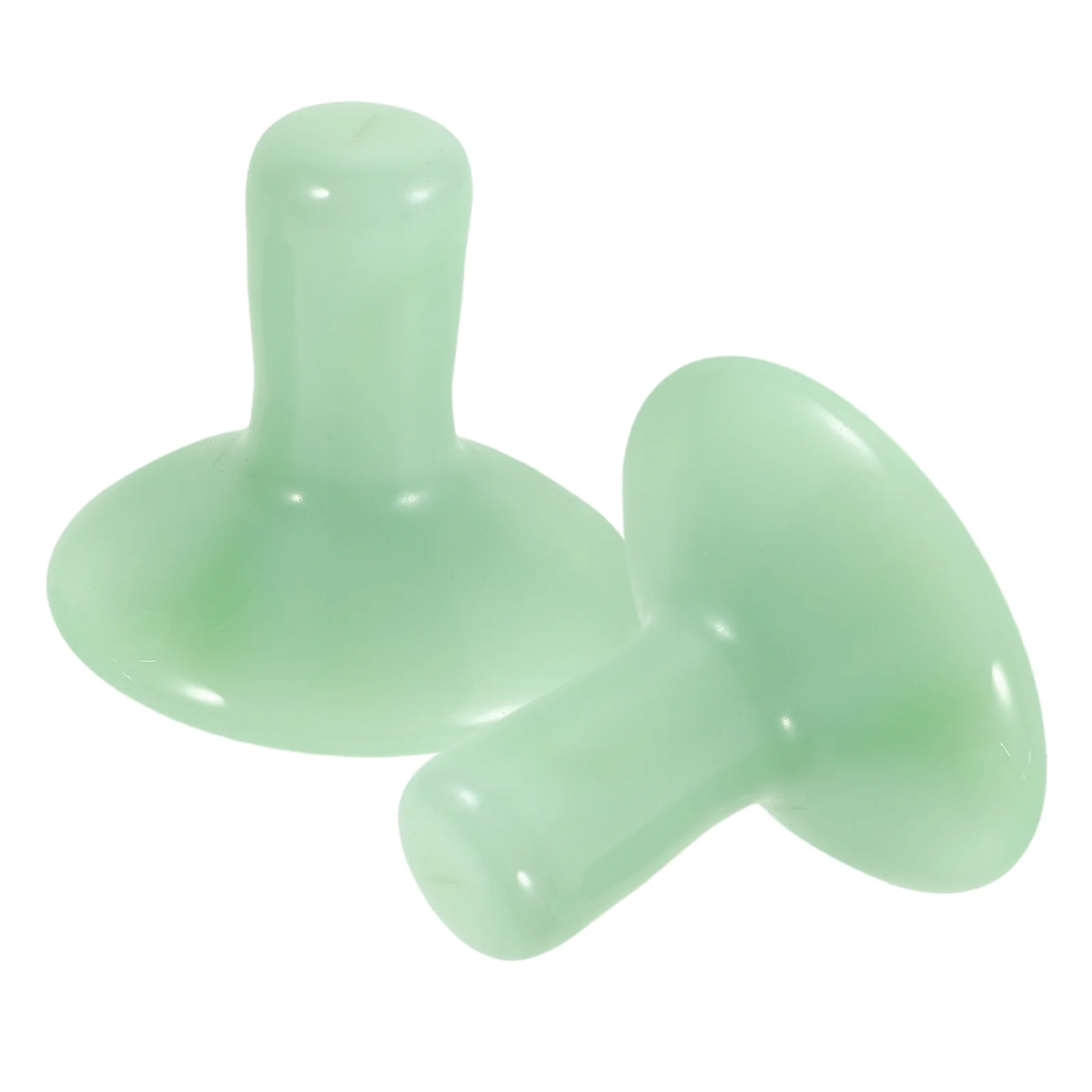 2 قطعة اليشم تدليك الوجه حجر الفطر على شكل أداة غواشا لنحت الوجه الخطوط الدقيقة تقليل الدورة الدموية تعزيز العناية بالبشرة #1