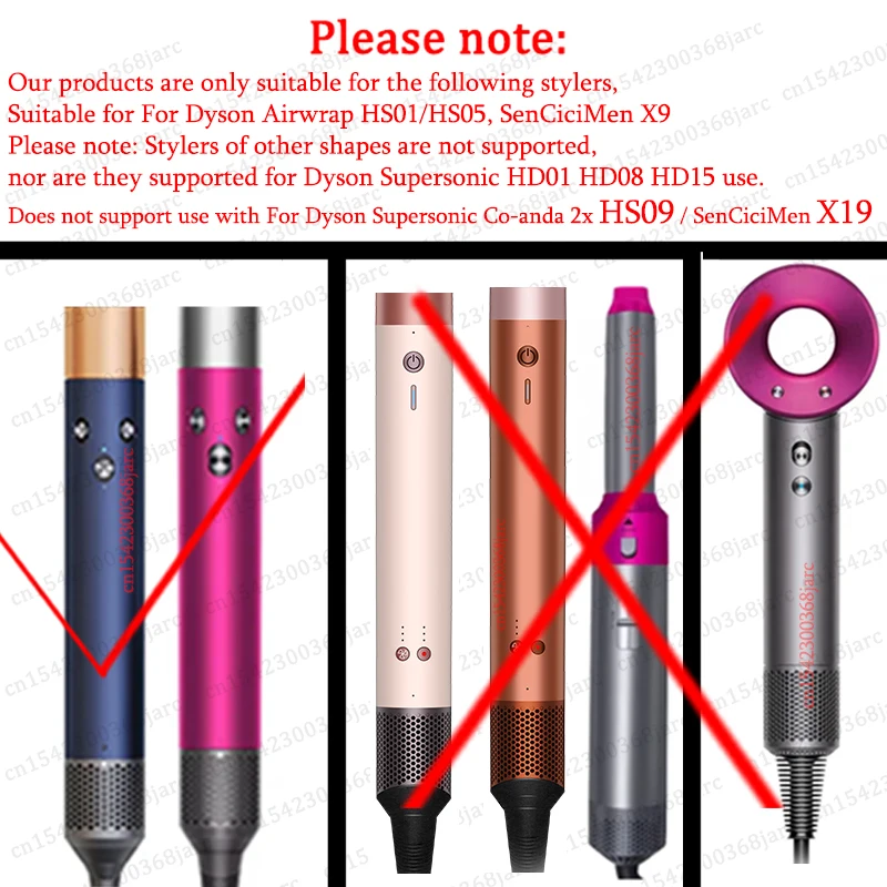 Hair Styler Nozzle For Dyson Airwrap HS01 HS05 Sencicimen X9 Hair Dryer Accessories Multi Hair Curler Hard Soft Smoothing Brush