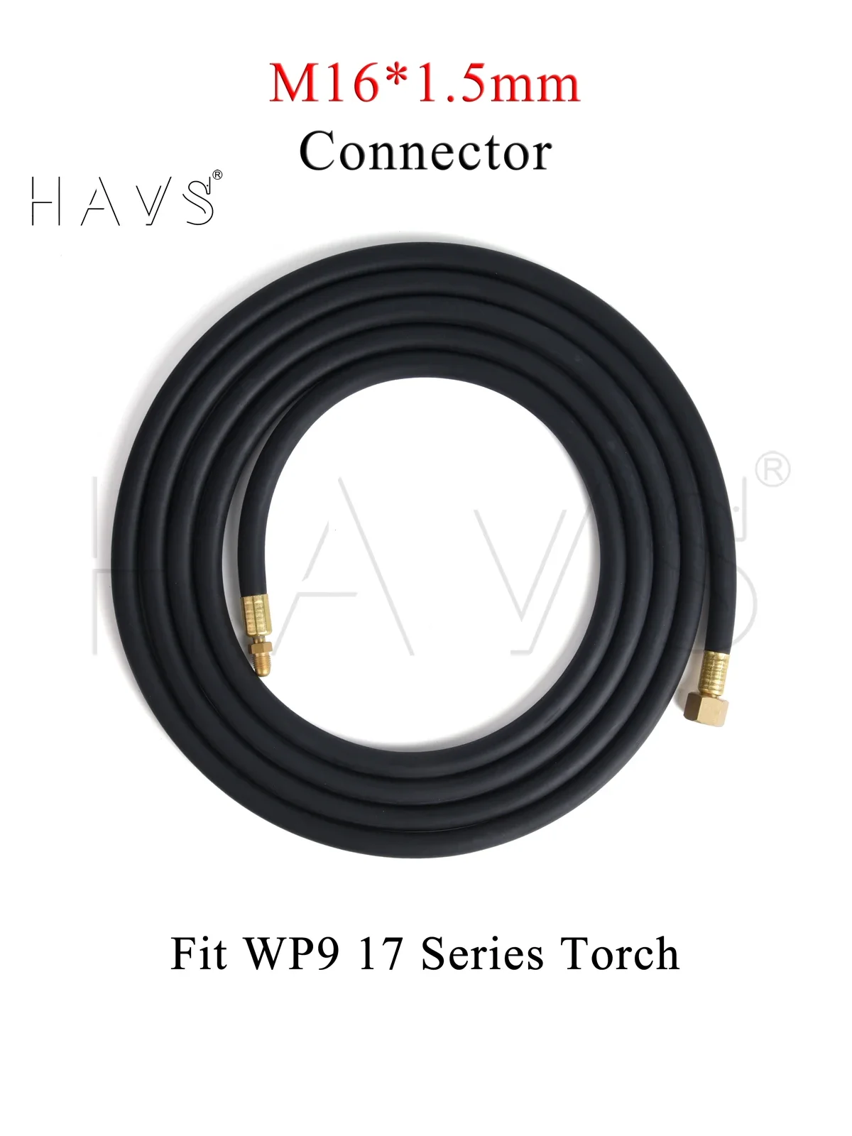 4M/13Ft WP9 WP9F WP9FV TIG Welding Torch Gas-Electric Integrated Rubber Hose Cable Wires M16*1.5mm Connector