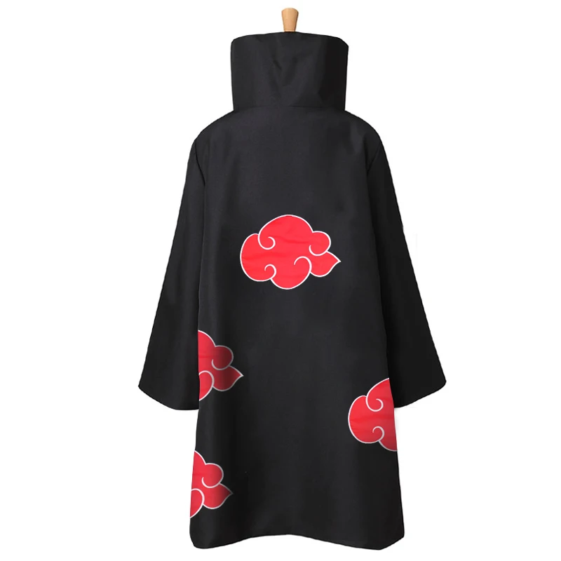 New Akatsuki Cloak Anime Uchiha Itachi Sasuke Cape Deidara Tobi Cosplay Costume Birthday Party Object