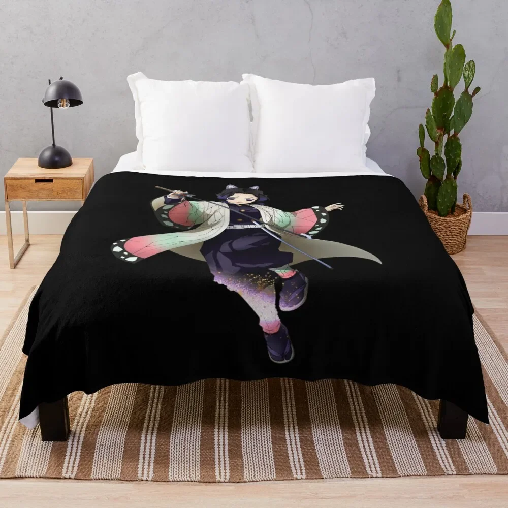 

Shinobu Kocho Kimetsu no Yaiba Throw Blanket sofa bed Cute Plaid Sofa Quilt Beach Blankets