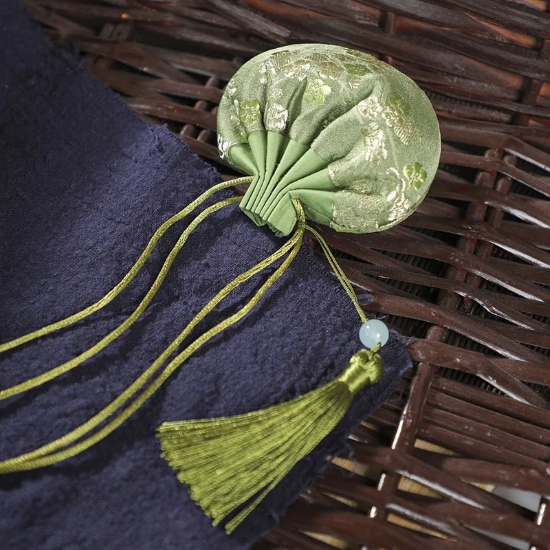 Dragon Boat Festival Wormwood Mugwort Leaf Lucky Bag High-end Sachet Antique Sachet Sachet Empty Bag Hanfu Decorative Portable P