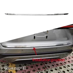 For Lexus RX 350 350h 450h+ 500h 2022 2023 2024 Steel Car Rear Door Trunk Lid Tailgate Strip Trim Frame Cover Auto Accessories