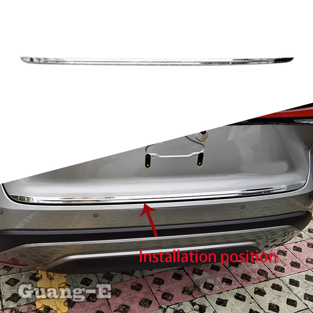 For Lexus RX 350 350h 450h+ 500h 2022 2023 2024 Steel Car Rear Door Trunk Lid Tailgate Strip Trim Frame Cover Auto Accessories