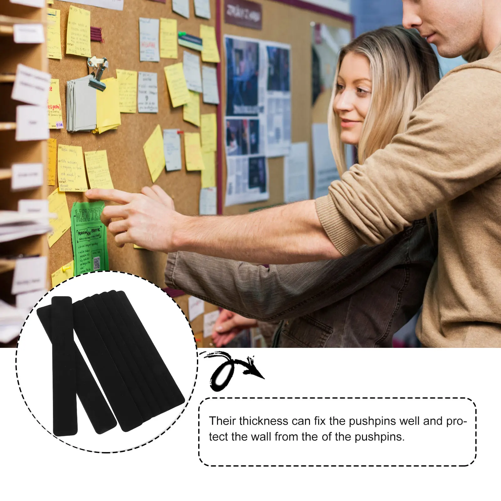 

8 Pcs Felt Pin Board Strips Memo Felt Strips 33x5 Self Adhesive Bulletin Bar for Office Classroom Memos Photos Schedule