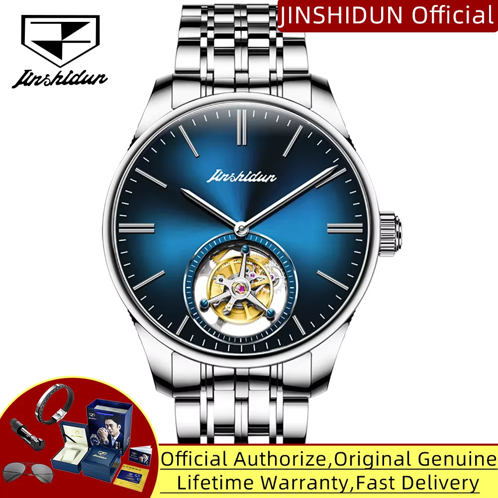 

JSDUN 8934 настоящие часы с турбийоном, мужские высококачественные роскошные автоматические механические наручные часы, водонепроницаемые часы со скелетонизированным маховиком для мужчин