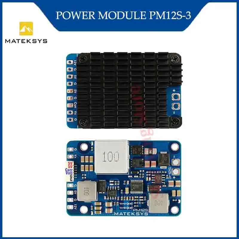 

MATEK PM12S-3 Power Module 3-12S LIPO 5V 9V VX BEC with HeatSink for Multirotor Fixed-Wing Airplane FPV Cinelifter RC Parts