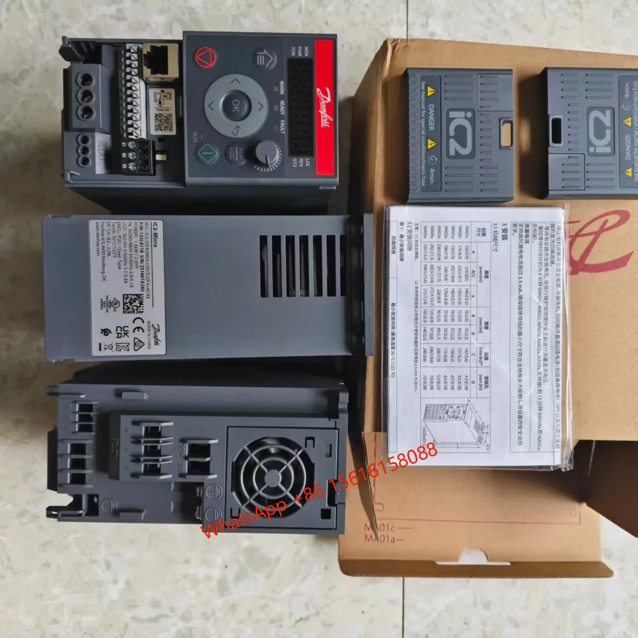 132L6118 Инвертор Danfoss мощностью 1,5 кВт iC2-30FA3N04-03A7E20F4+ACXX