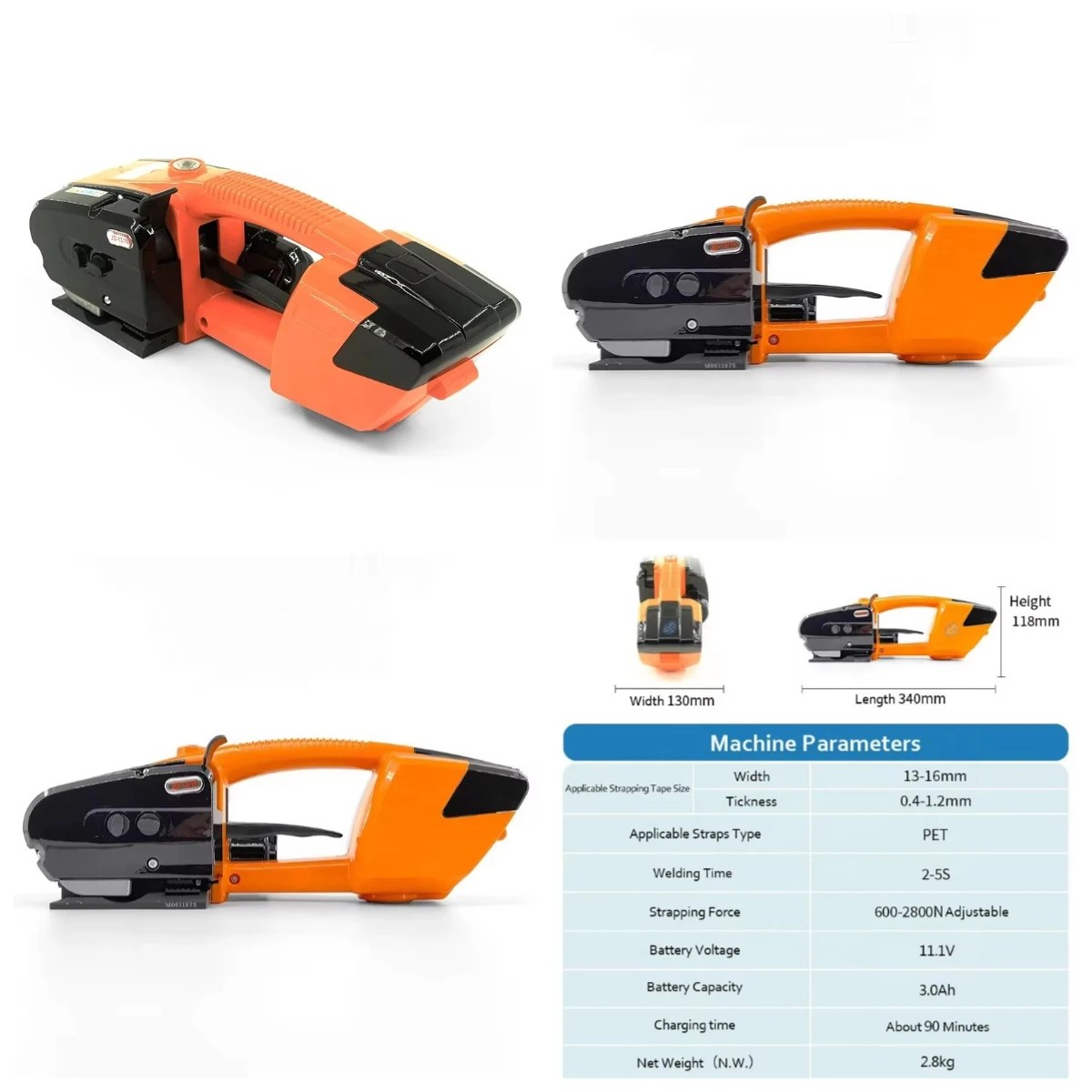

STLF OYP JD13 Ручной аккумуляторный стреппинг-инструмент для упаковки рулонов пластиковой ленты ПЭТ/ПП, стреппинг-машина для продажи