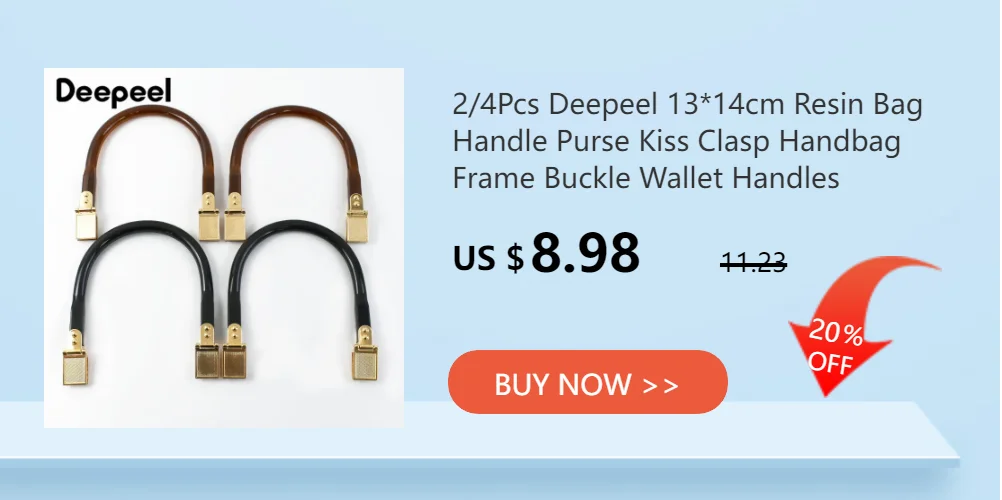 2/4Pcs 9cm Amber Plastic Bag Handle Acrylic O Ring Purse Frame Women Handbag Woven-bag Replace Handles DIY Bags Accessories