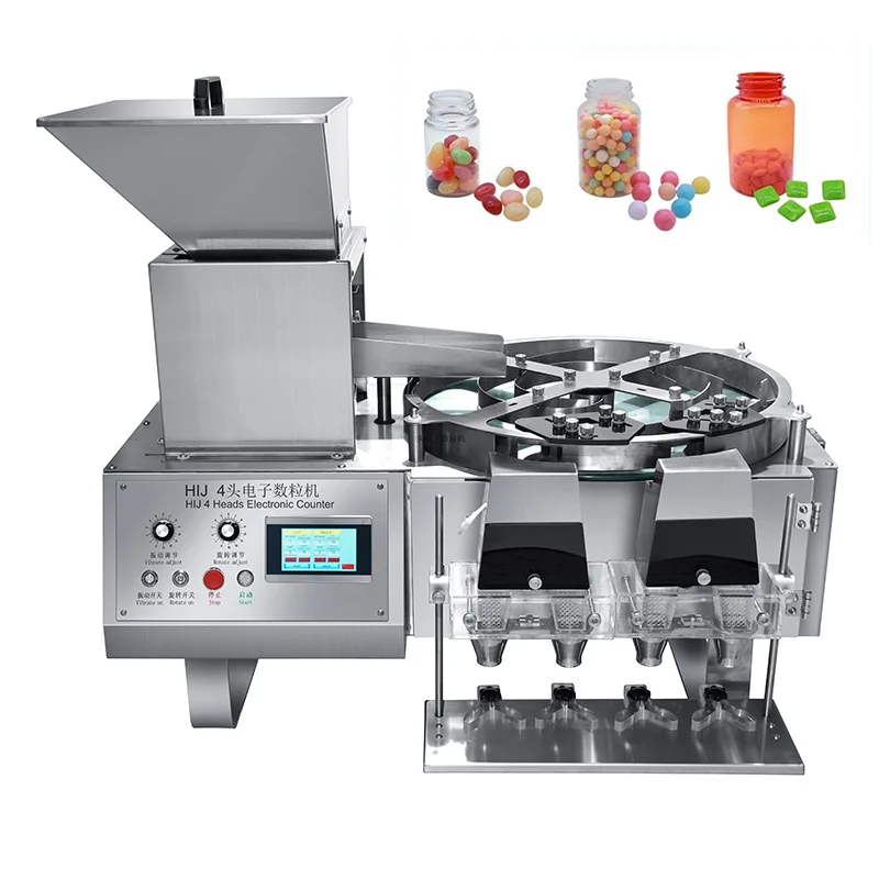 高速全自動キャンディ瓶詰め計数ライン、サプリメント計数機包装ライン