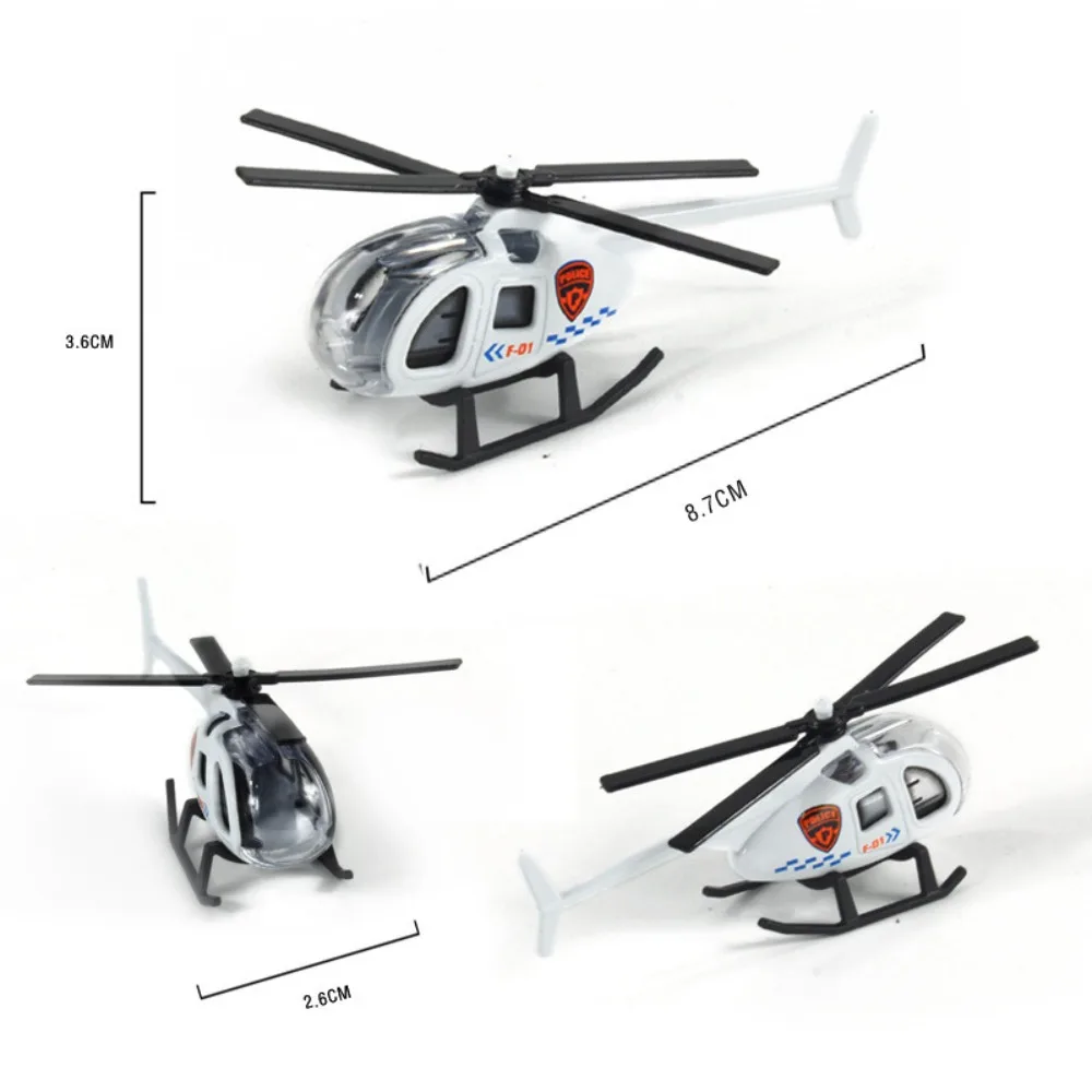 Zabawkowy samolot dla dzieci prezent rekwizyty fotograficzne aluminiowy Model samolotu Diecast helikopter zabawkowy model helikoptera zabawki symulacja helikopter