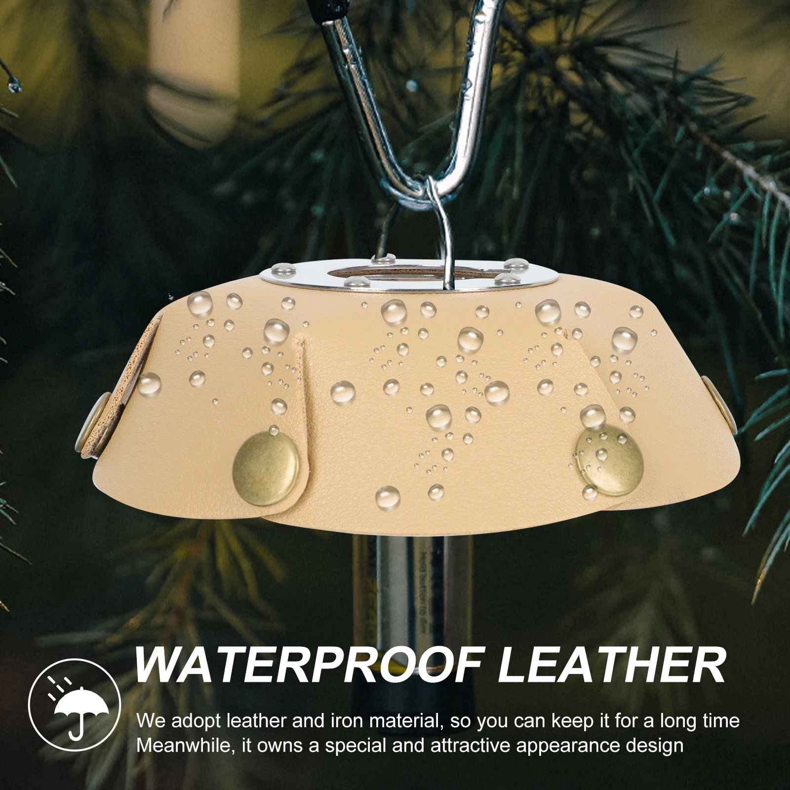 

1 set 1 Set Outdoor Light Shade Camping Lamp Cover Dustproof Lampshade Hanging Light Vintage Style Iron Material