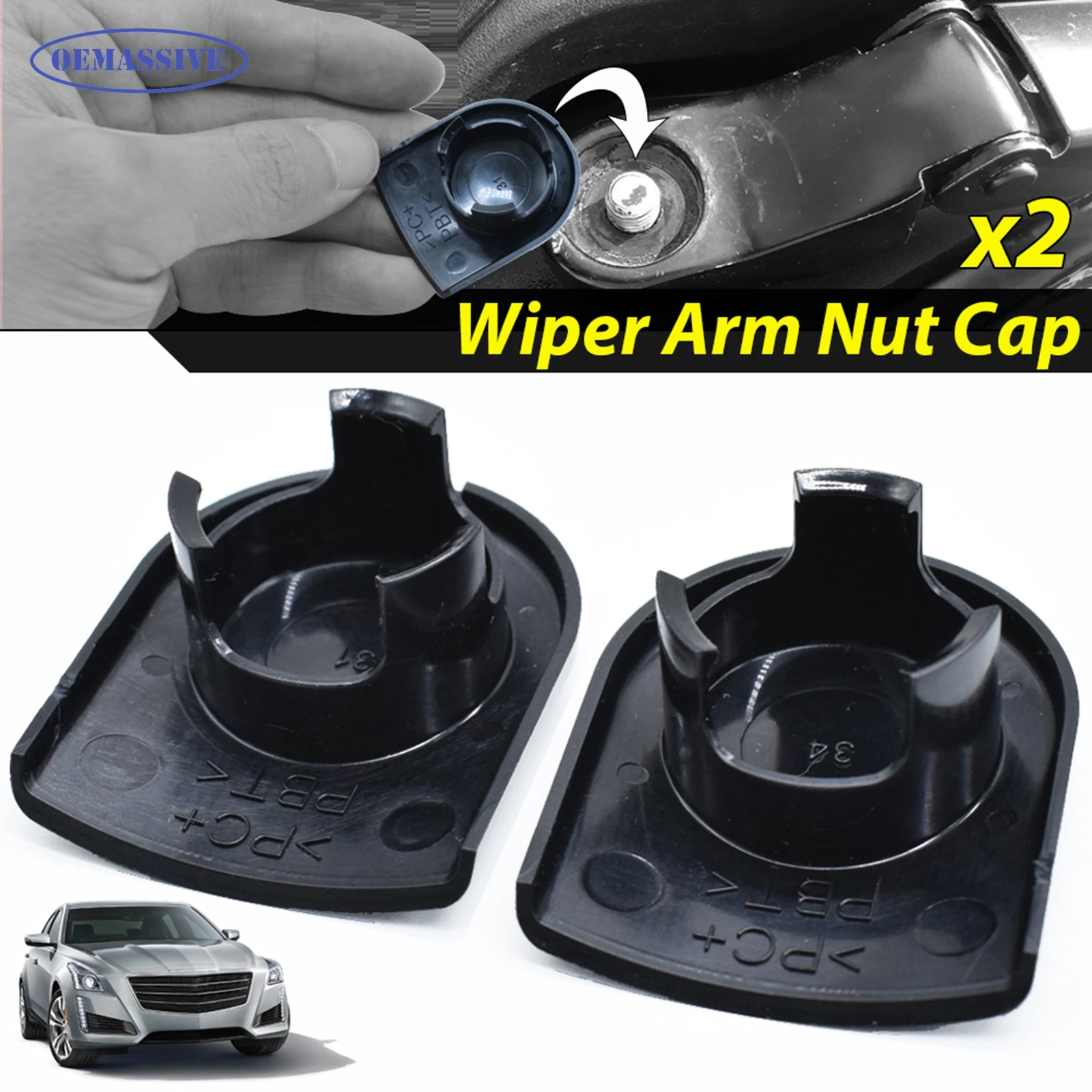 2Pcs Wiper Arm Nut …