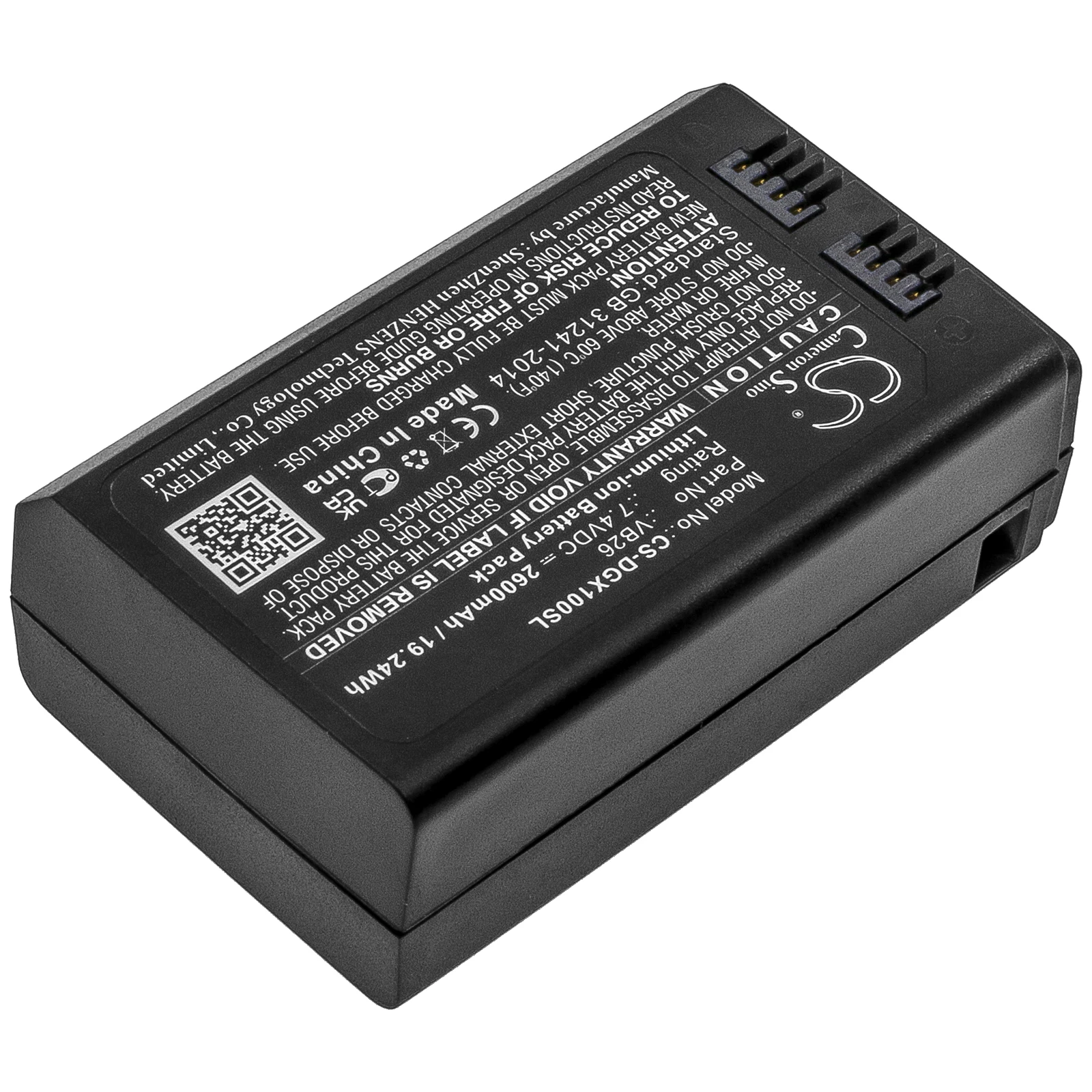 

Аккумулятор для стробоскопов GODOX: V1, VB26, 2600 мАч / 19.24 Вт·ч, Li-ion, 7.40 В