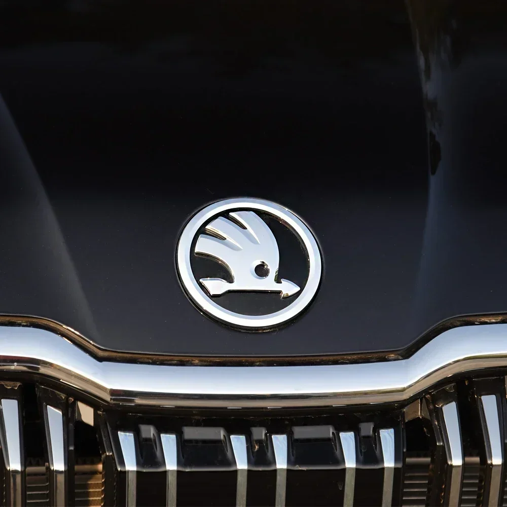 

2026 Hot For SKODA 80mm 90mm for Skoda Superb Fabia Kamiq Kodiaq Karoq Octavia Citigo VRS Yeti Rapid ABS Emblem Car Front Hood R