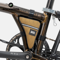 ROCKBROS Bicycle Bag Ultralight Front Tube Frame Triangle Bag for Brompton Bike 0.25/0.3L Mini Bag Portable Folding bike Bag