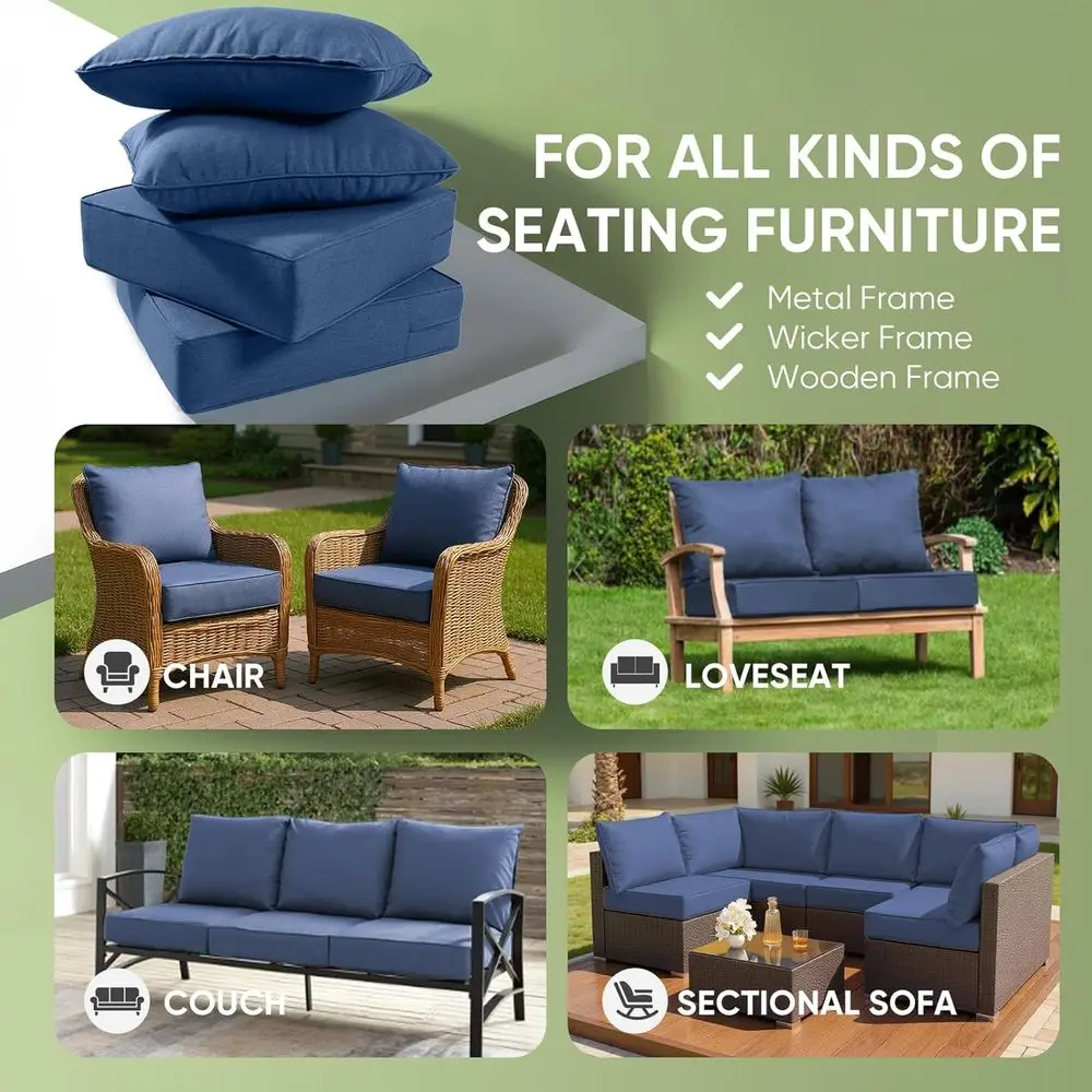 Poduszki na meble ogrodowe, po – Outdoor Furniture Fabric Waterproof recenzja i cena