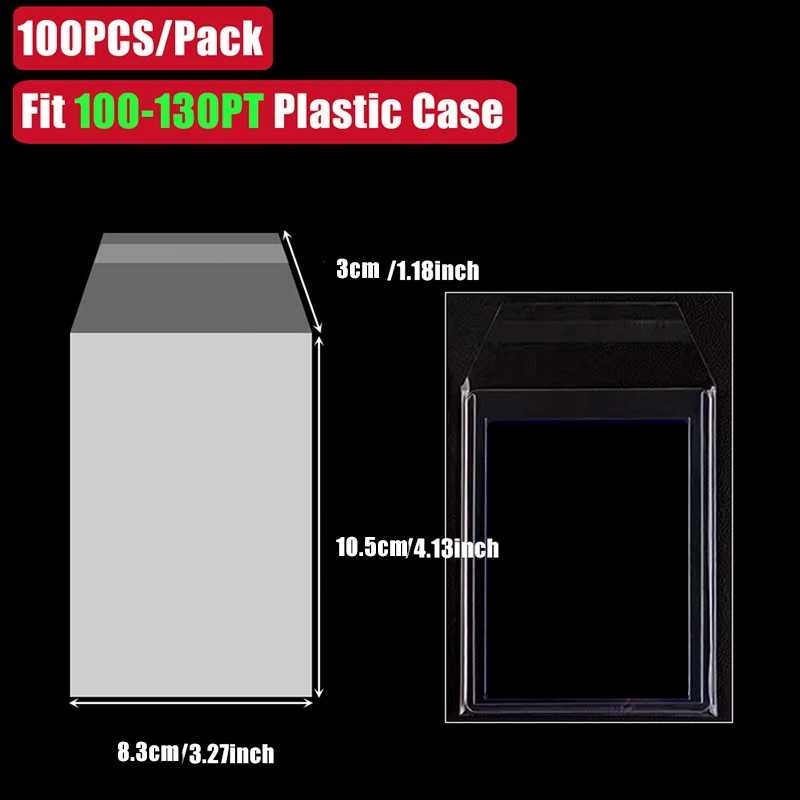 Sammelkartenhüllen für PSA BGS Graded Card, transparente Kunststoff-Schutzhüllen für Kartenhalter, 35PT-180PT Standardkarte und PTCG – Detail 6