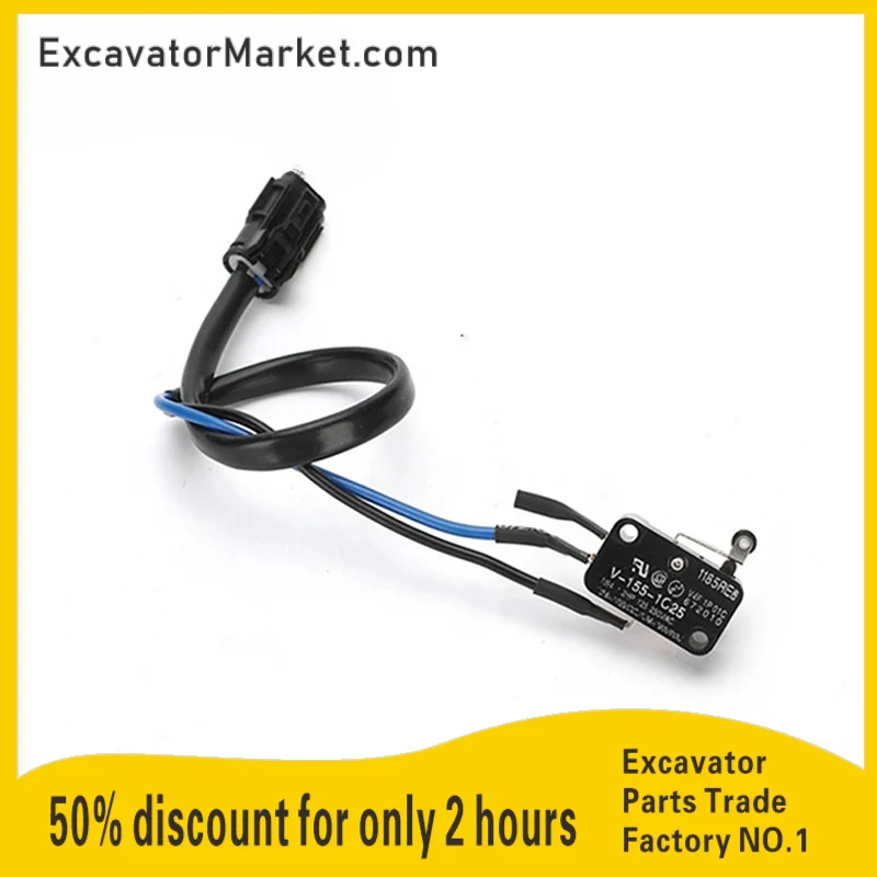 Excavator Supplies For Hitachi EX30 35 40 Micro Switch Hydraulic Pilot Safety Lock Interior Parts