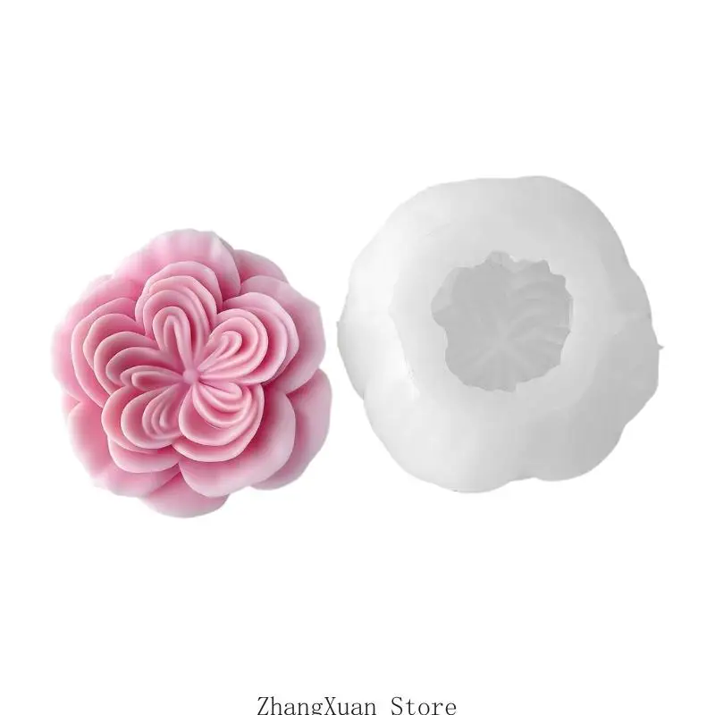 Rosenblüten-Projektform für die Kerzenherstellung und die Verwendung von Seife zu Hause 3XUF – Detail 7
