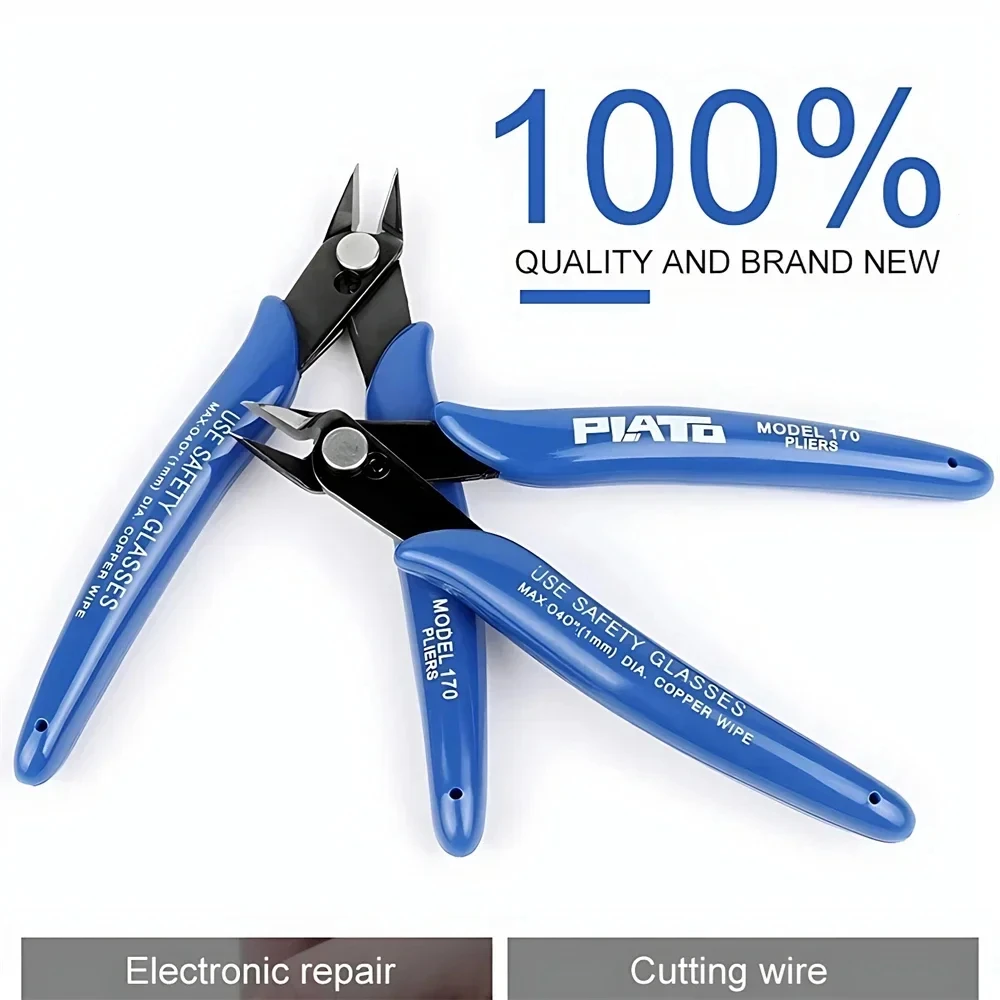 1/2pcs PLATO 170 Wishful Clamp DIY Electronic Diagonal Pliers Side Cutting Nippers Wire Cutter 3D Printer Parts Hand Tools Jaw