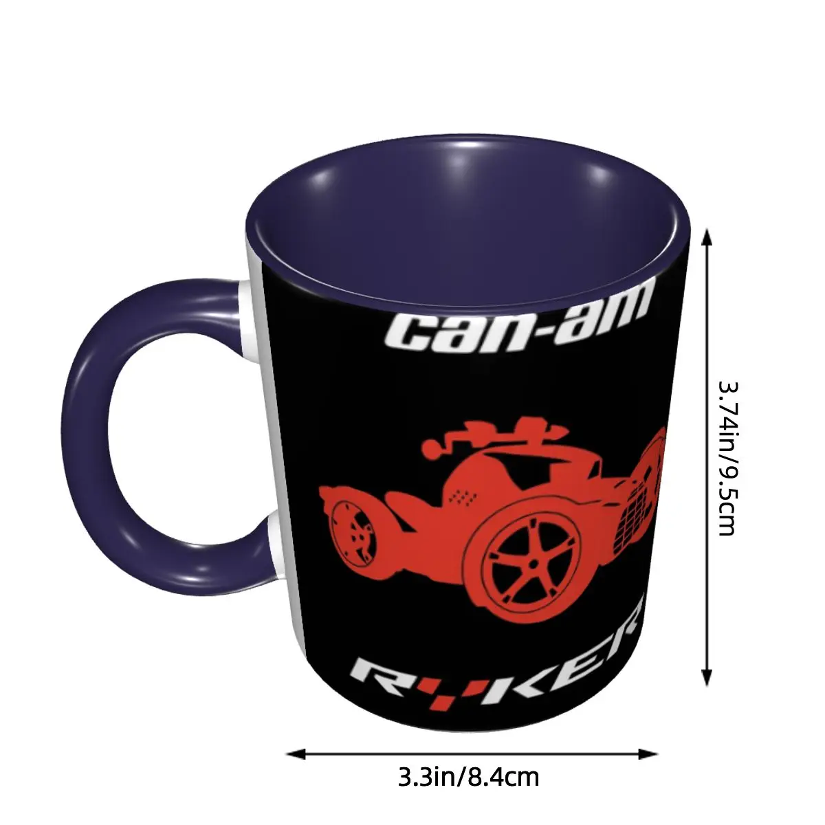Can I Am Ryker Off-Road Brp Atv Graphic Mug Funny Ceramic Coffee Cups Tea Mugs Milk Cup Drinkware Gifts for Friends DIY Custom