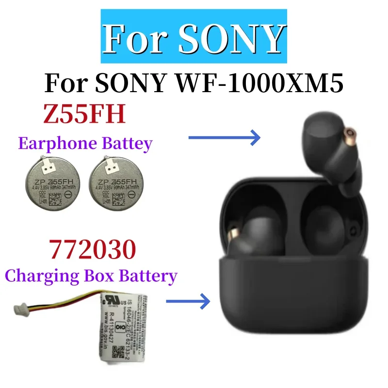 Replacement Battery For Sony WF-1000XM4 WF-1000XM3 WF-1000XM5