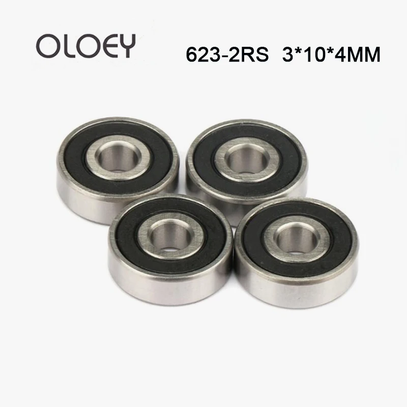 

5/10pcs Bearing 623-2RS 623-2rs 3x10x4 Miniature deep groove ball bearing 623RS 3*10*4mm