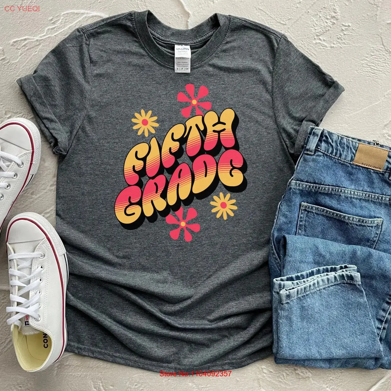 Fifth Grade Teacher Level T Shirt Back to School Retro Team SpiriT 5th vintage Washed fashion Top For Everyday Wear Versatile