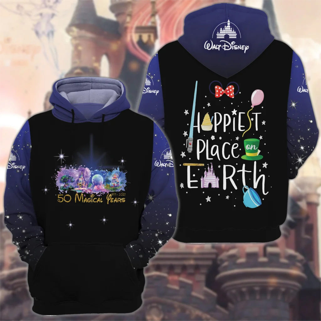 Walt Disney World 50th Anniversary 50 Magic Years Walt Disney 1971-2021 Unisex Hoodie Gift For Man Woman Hoodie#01