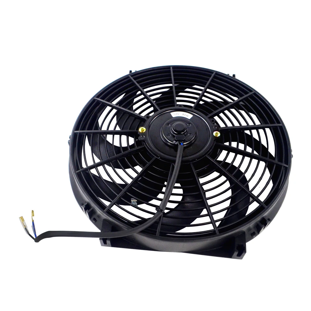 WLR - 14 Inch Universal 12V 80W Slim Reversible Electric Radiator AUTO FAN Push Pull With mounting kit Type S 14