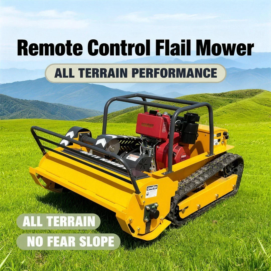 

Индивидуальная горячая продажа газонокосилки с дистанционным управлением - CE сертифицированный гусеничный мини-робот для резки травы