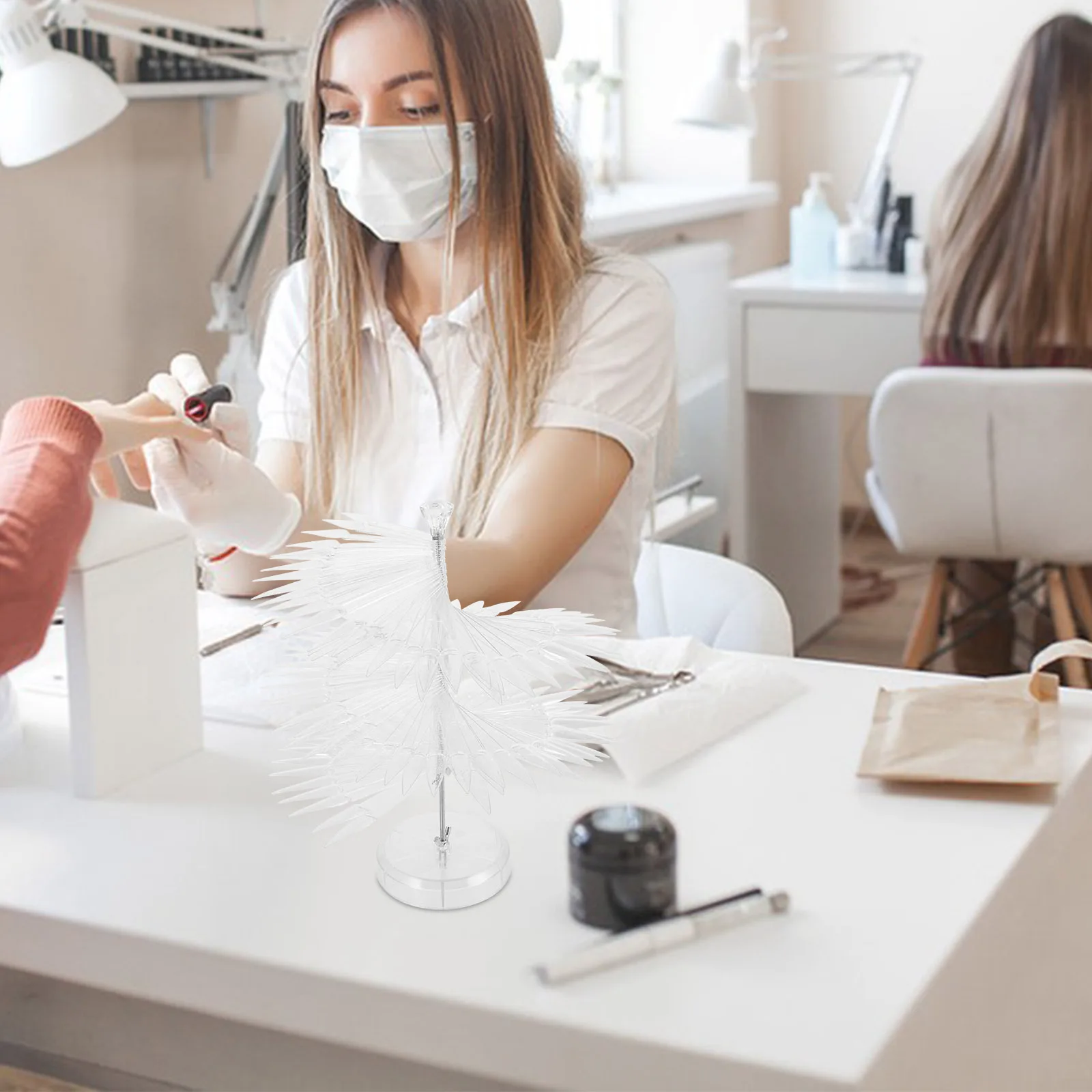 

1 комплект, держатель для ногтей, стабильные материалы, гладкая текстура, портативный дизайн, идеально подходит для маникюрных салонов, инструмент для демонстрации маникюра