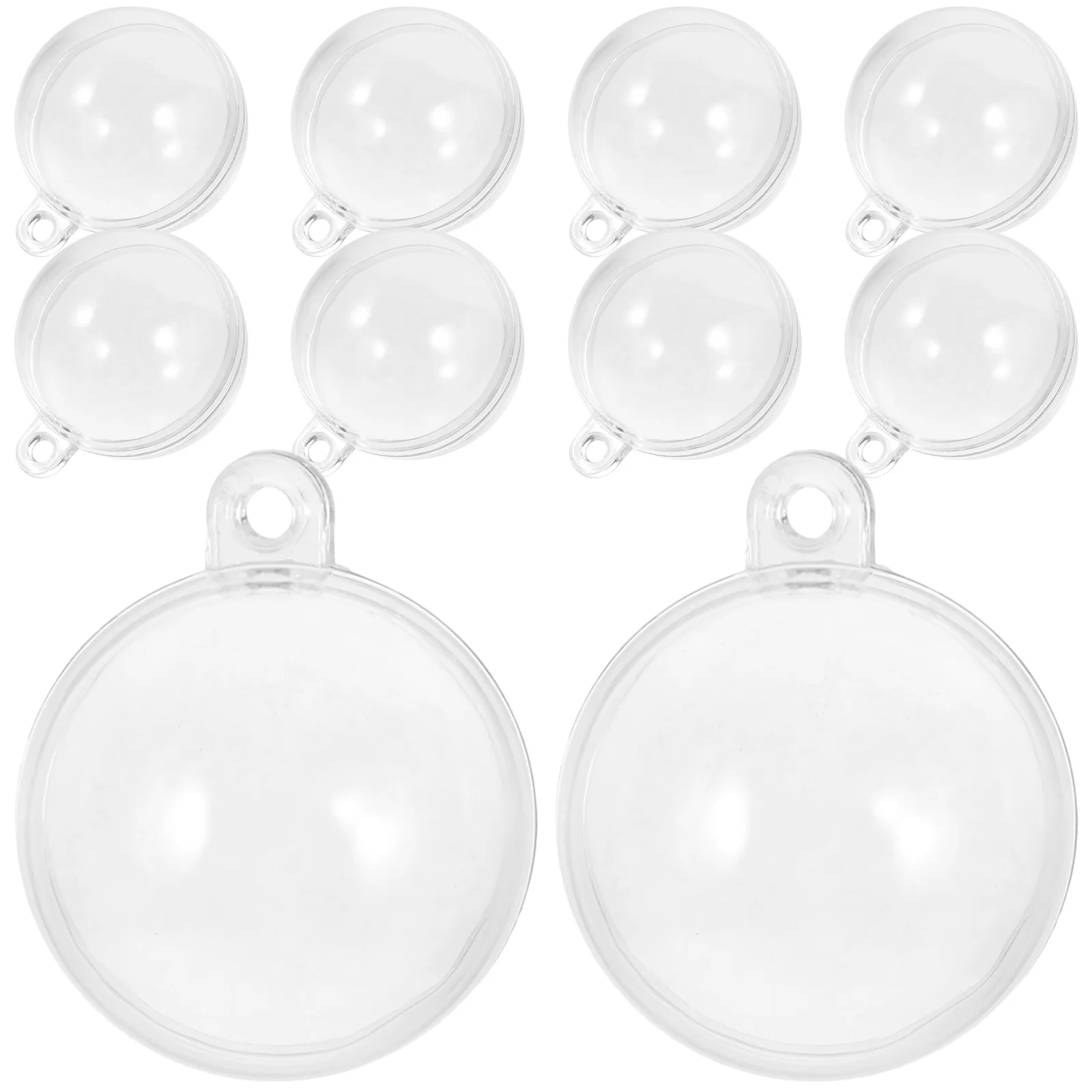 

10Pcs Clear Fillable Ornament Balls Durable PVC Lightweight Floating Aquarium Decor Party Pendant Aquarium Floating Balls