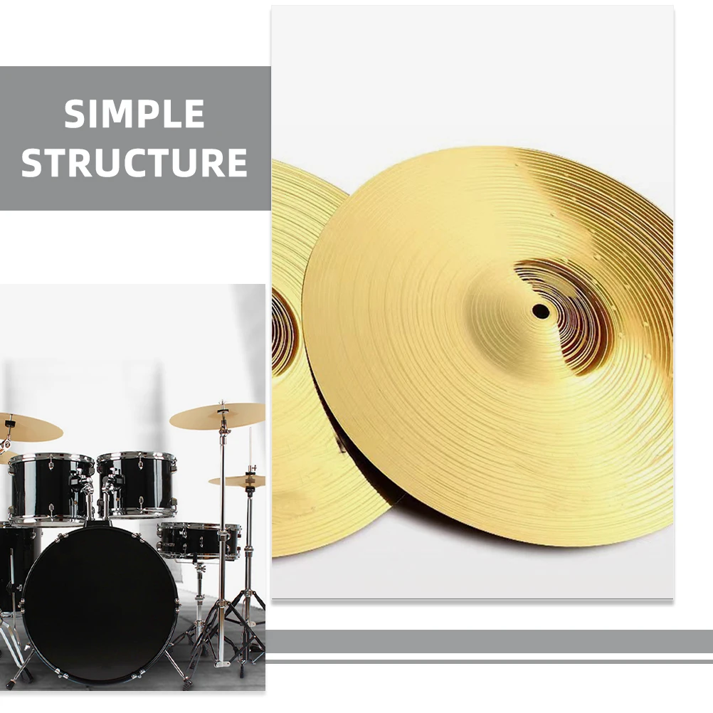 

Brass Cymbal Set Crash Splash Cymbals For Jazz Drum Practice Low Volume Metal Replacement Percussion Accessories For Drum