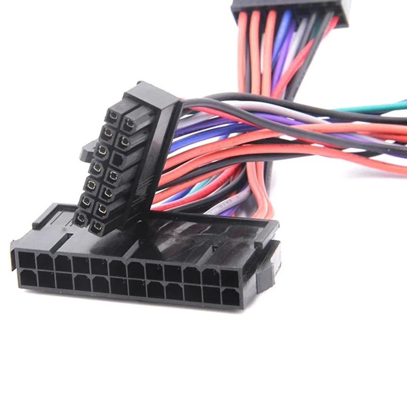 COMeap 24 Pin naar 14 Pin ATX PSU Main Power Adapter Gevlochten Mouwen Kabel voor IBM/Lenovo PC's en Servers 12-inch (30cm