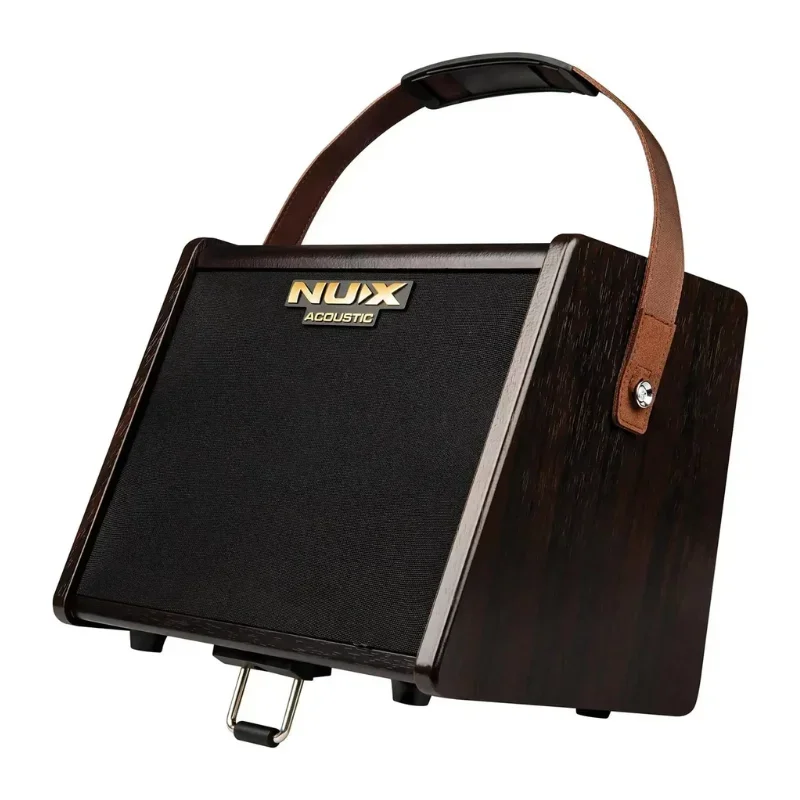 NUX AC-25 Portable Rechargeable Acoustic Guitar Amplifier Dual Channels Onboard Reverb Tuner Bluetooth Connectivity