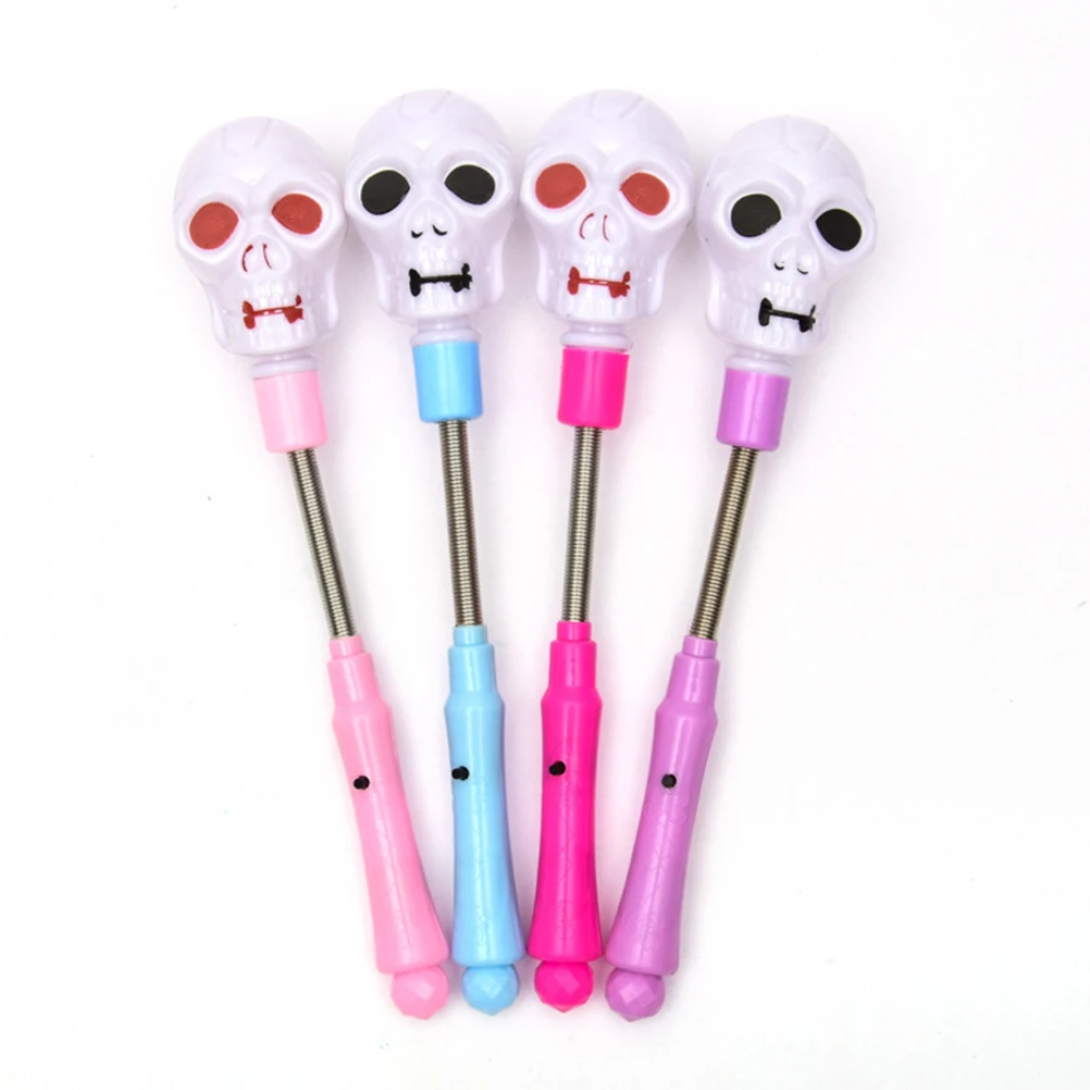 

10 Pcs Halloween Glow Stick Pumpkin Luminance Light Ghost Ballpoint Pen Baby Sticks